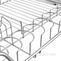 Железная проволочная металлическая миска и корзина для посуды